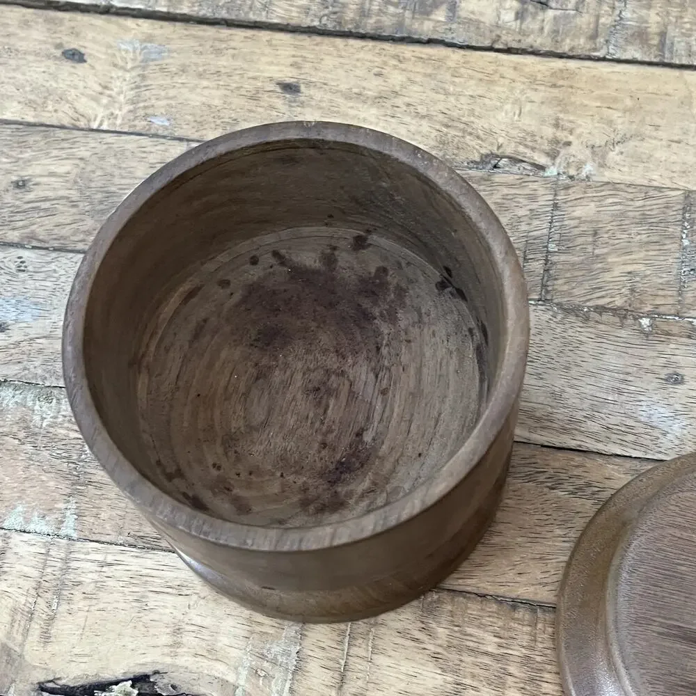 Hand-Carved Wooden Keepsake Box 5